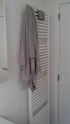 Towel dryer in the bathroom